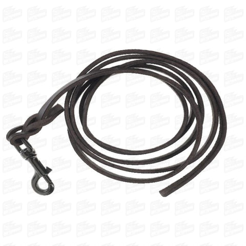 DOG LEASH FOR EXHIBITIONS IN GREASED LEATHER - KL84 (MQO) - Gattopardo Usa