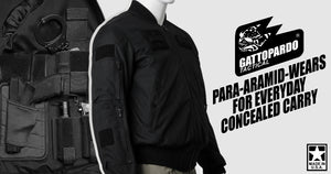 Gattopardo Tactical - Parabellum Bomber Jacket. The first and only ParaAramid wear for the every day concealed carry.