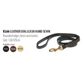 LEATHER DOG LEASH - KL66 (MQO) - Gattopardo Usa